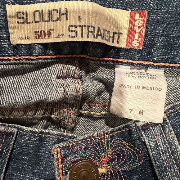 Levi’s slouch straight leg sz 7 jean deconstructed custom made maxi skirt denim - Picture 15 of 15